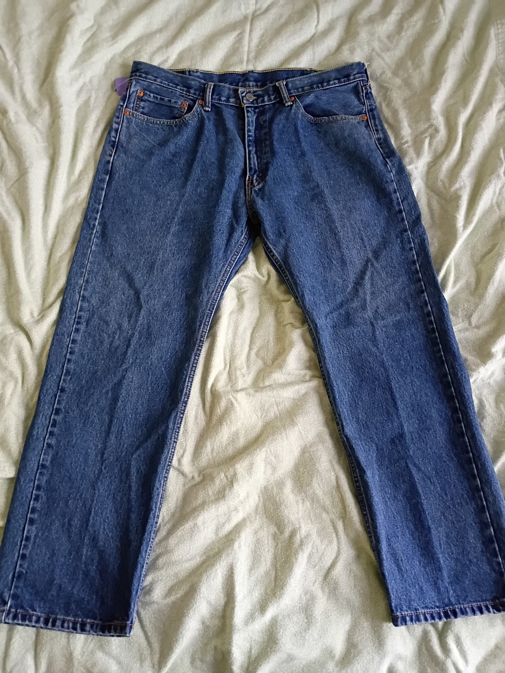 LEVIS 505 Blue Straight-Leg Jeans